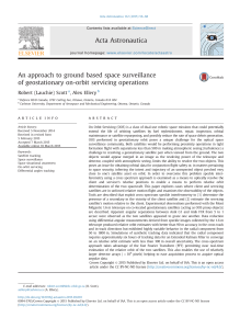 An approach to ground based space surveillance