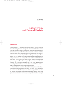 Aging, Savings, and Financial Markets