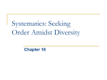 Chapter 18 Systematics