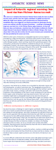 Impact of Antarctic regional warming: Sea level rise from