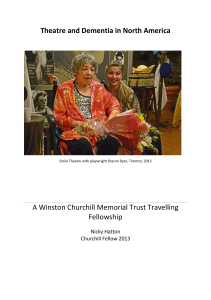 Theatre and Dementia in North America A Winston Churchill