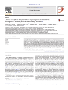 Current concepts in the prevention of pathogen transmission via