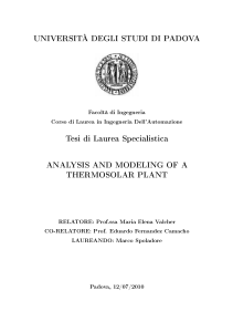 UNIVERSITÀ DEGLI STUDI DI PADOVA Tesi di