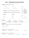 Sine and Cosine Ratios