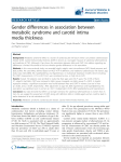 Gender differences in association between metabolic syndrome and