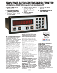 DP-F30 Series/FC-20 : Two Stage Batch Controller/Ratemeter, FC