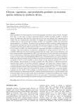 Climate, vegetation, and predictable gradients in mammal species