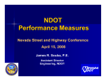 NDOT Performance Measures - 2017 Nevada Transportation