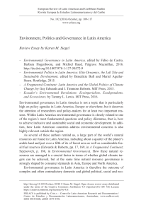 Environment, Politics and Governance in Latin America