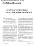 How the government and Army built America`s railroads