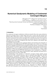 Numerical Geodynamic Modeling of Continental Convergent Margins
