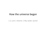How the universe began