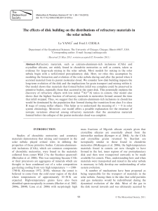The effects of disk building on the distributions of refractory materials