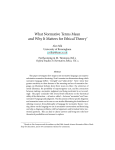 What Normative Terms Mean and Why It Matters for Ethical Theory.