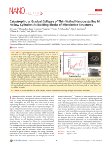 Catastrophic vs Gradual Collapse of Thin-Walled