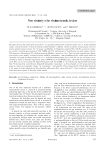 New electrolyte for electrochromic devices