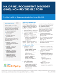 MAJOR NEUROCOGNITIVE DISORDER (MND): NON