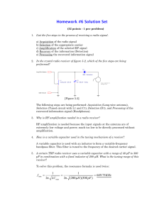 Homework #6 Solution Set