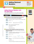 3.2 Adding Rational Numbers