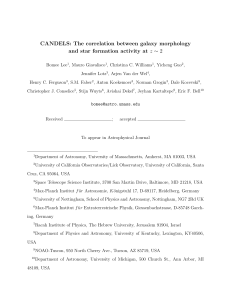 The correlation between galaxy morphology and star