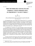 the mythology of plutus ip - the Washington Legal Foundation