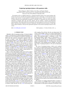 Exploring topological phases with quantum walks