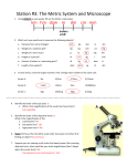 Station #3: The Metric System and Microscope