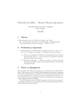 Photoelectric Effect – Modern Physics Laboratory