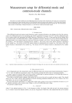 Measurement setup for differential-mode and