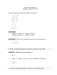 Study Guide Algebra I Chapter 8, pages 430
