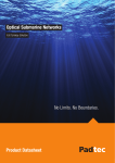 Product Datasheet Optical Submarine Networks No Limits