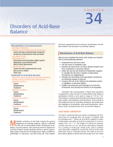 Disorders of Acid