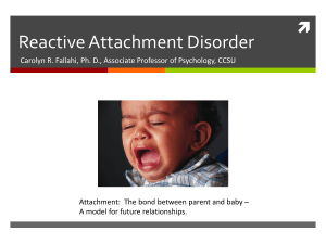 Reactive Attachment Disorder