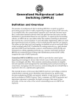Generalized Multiprotocol Label Switching (GMPLS)
