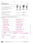 Study Guide on ratios and equal ratios.