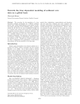 Towards the time dependent modeling of sediment core data on a