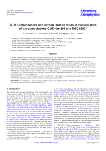 C, N, O abundances and carbon isotope ratios in evolved stars of