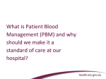 Patient Blood Management