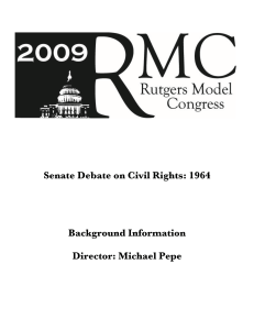 Senate Debate on Civil Rights: 1964 Background Information