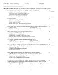 ECON 3303 Money and Banking Exam 1 Spring 2013