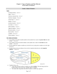 Chapter 2: Types of Numbers and Their Behavior Lesson Index