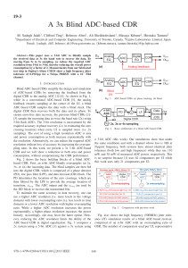 A 3x Blind ADC-based CDR - EECG Toronto