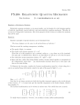 PX408: Relativistic Quantum Mechanics