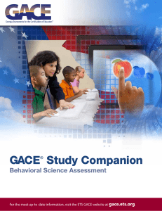 GACE Behavioral Science Assessment Study Companion