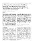 Isolation and characterization of the Pin1/Ess1p homologue in