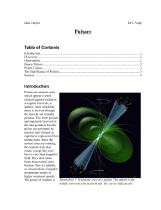 a report on pulsars, written for PHAS1901