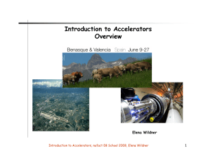 Introduction to Accelerators Overview