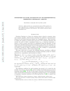 FINITENESS OF RANK INVARIANTS OF MULTIDIMENSIONAL