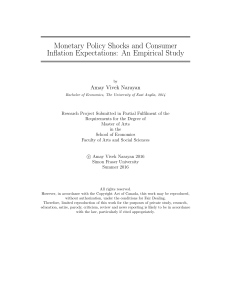 Monetary Policy Shocks and Consumer Inflation Expectations: An