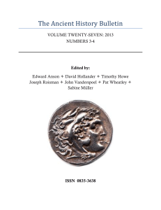 Thuc. 8.25-27 - The Ancient History Bulletin